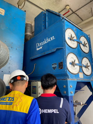 Donaldson Dust Collection System for Paint Manufacturing Plants | Beta Solution