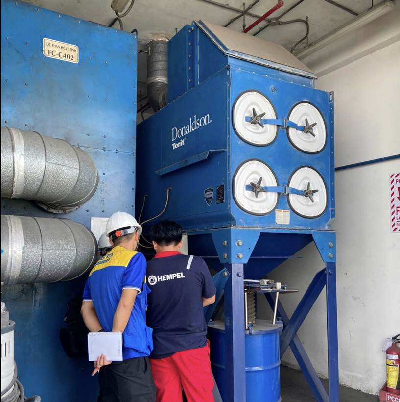 Dự án lắp đặt hệ thống hút bụi trung tâm Donaldson Torit