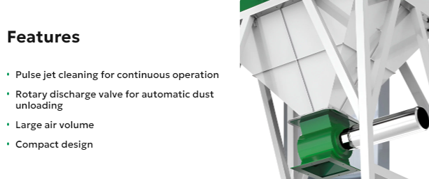 Ưu điểm của Bộ Thu Bụi Tự Xả VILLO – Auto Discharge Dust Collector