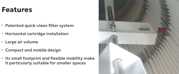 Máy Thu Gom Bụi Công Nghiệp Dễ Vệ Sinh VILLO – Easy Cleaning Industrial Dust Collector